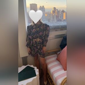 Floral Print Dress with 3/4 Sleeves